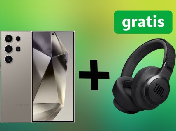 Samsung Galaxy S24 Ultra mit JBL Kopfhörern